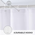 thumbnail image 4 of Floral Stall Shower Curtain for Bathroom Spring Wildflower Plant Flower Colorful Waterproof Fabric Shower Curtain Set with 6 Hooks 36" x 72", 4 of 6