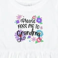 thumbnail image 4 of Inktastic Please Pass Me to Grandma with Flowers Girls Baby Dress, 4 of 5