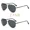 2 Black, variant on 2-Pack Polarized Sunglasses Aviator Metal Frame Pilot Style Double Bridge UV400