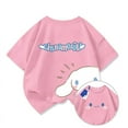 thumbnail image 4 of Sanrio Girls Boys T-Shirt Short Sleeve Cotton 2024 Summer New Cartoon Cinnamoroll Children's Clothing Top Half Sleeve Gift, 4 of 26