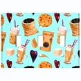 thumbnail image 2 of Metal Light Switch Wall Plate Outlet Cover (Coffee Mocha Espresso Grounds Cookie Sugar Treats Love Caramel Shake Teal - Triple Toggle), 2 of 2