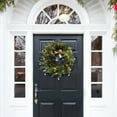 thumbnail image 2 of SAFAVIEH Faux 22 Inch Pine Led Wreath W/ Gold Bells, Green, 2 of 8