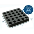 thumbnail image 5 of Polar Whale Vial Rack Black Foam Storage Rack Holder Organizer Stand Transport Holds 50 Vials Fits up to 24mm Diameter, 5 of 5