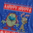 thumbnail image 3 of Ren & Stimpy Adulte Joyeuses Fêtes Chandails de Noël Laids T-Shirt, 3 of 4