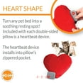 thumbnail image 4 of K&H Pet Products Mother's Heartbeat Plush Kitten Calming Toy Heart Pillow Red Kitten Heartbeat 6 Inch, 4 of 8