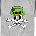 thumbnail image 3 of Instant Message - Leprechaun Skull Toddler Short Sleeve Graphic T-Shirt, 3 of 6