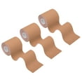 thumbnail image 1 of Cinta de Kinesiología Uxcell, Cintas Adhesivas de Algodón para Soporte Muscular Deportivo, Cinta Elástica Impermeable para Rodilla, Tobillo, Muñeca y Hombro, Marrón, 1 of 7