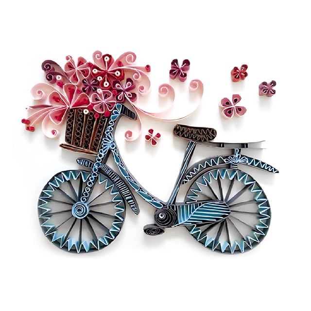 Bewildely Hermoso arte de quilling de papel con kit para principiantes y expertos, excelente para proyectos artesanales, regalos Artesanía tipo 1