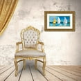 thumbnail image 3 of Slivka, Jane 14x9 Gold Ornate Wood Framed with Double Matting Museum Art Print Titled - The Regatta II, 3 of 4