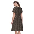 thumbnail image 2 of Bixox Robe d'Été à Manches Courtes pour Femmes Robe Ample Longueur Genou avec Poches-Dinosaure, 2 of 7
