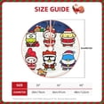 thumbnail image 5 of Lsque Sanrio Print Christmas Tree Skirt with Ties and Velcro,Xmas Holiday Decorations, Adjustable Tree Skirt-30", 5 of 6