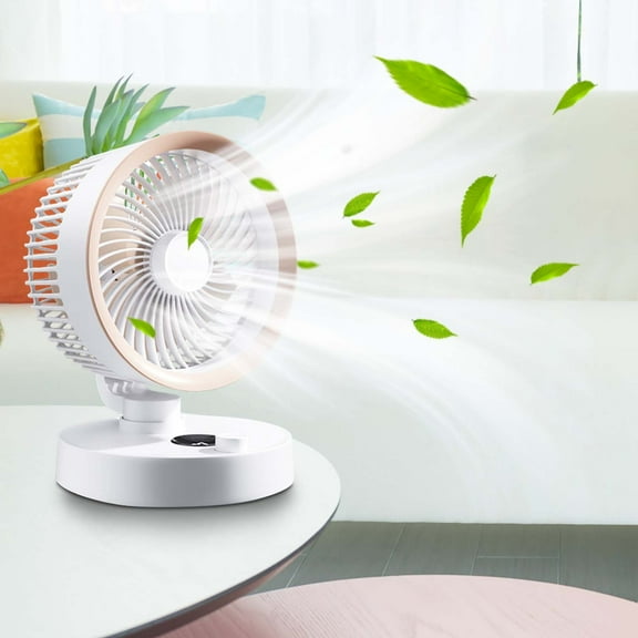 Portable Fan VibHome Summer Clearance! Circular Fan With 100 Gears And Stepless Speed Regulation Mini Charging Portable Office Desktop Fan