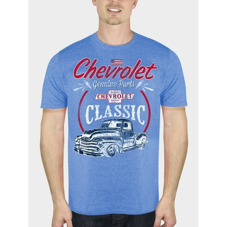 Chevrolet Truck Accessories Brochure - Chevrolet Men's Classic Vintage Truck Short Sleeve Graphic T-Shirt, up to Size 3XL