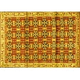 thumbnail image 1 of Ahgly Company Machine Washable Indoor Rectangle Persian Yellow Traditional Area Rugs, 2' x 3', 1 of 4