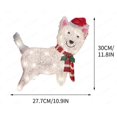 thumbnail image 1 of lantern lights decorations christmas Christmas Dog Light String, Courtyard Decoration, LED Lights, Christmas Scene Decoration, Decorative Decorations, 1 of 2