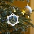 thumbnail image 7 of 3drose, Peru Lost City of the Incas, 3 inch Snowflake Porcelain Ornament, 7 of 7