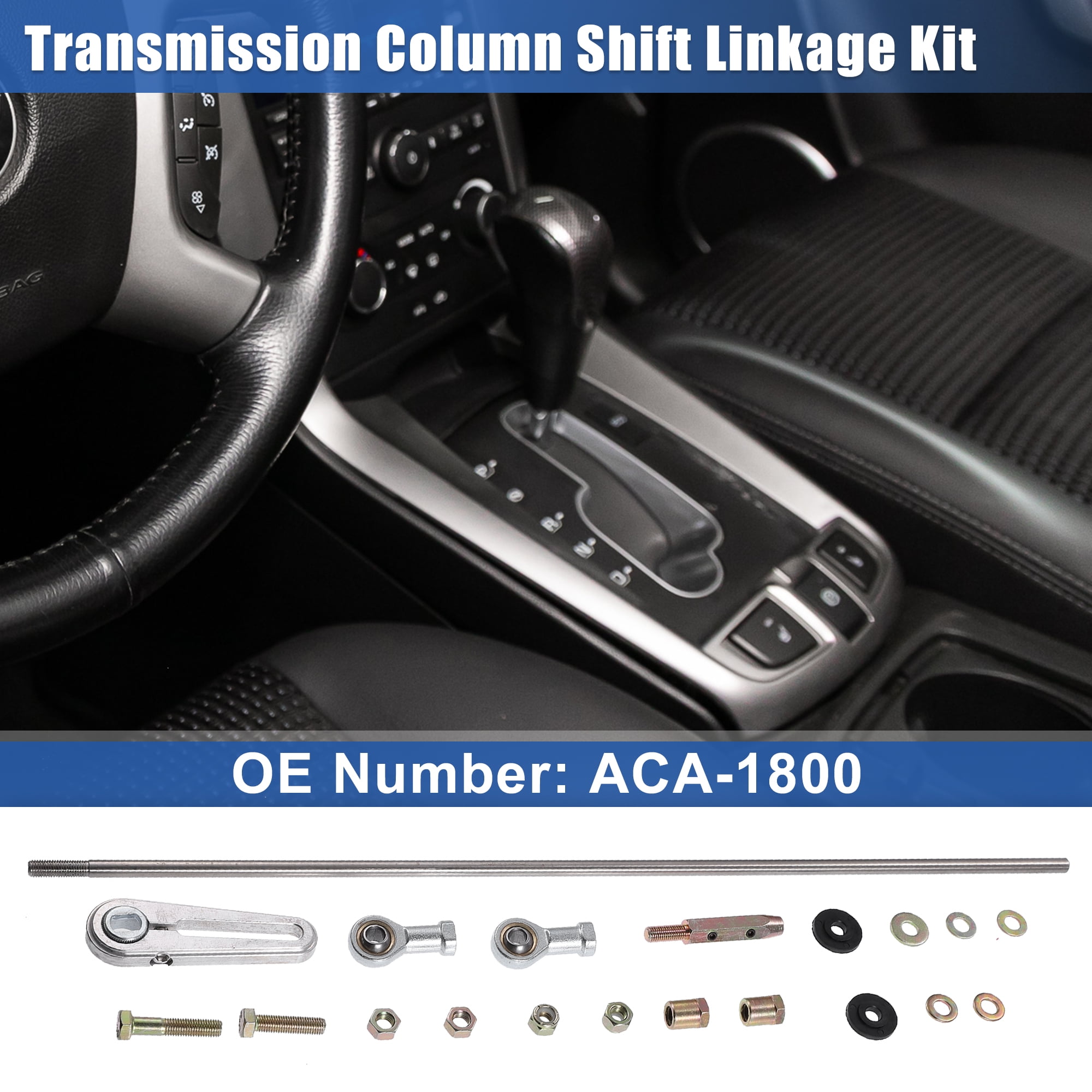 Unique Bargains Adjustable Transmission Column Shift Linkage for GM for Chevrolet TH-350