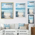 thumbnail image 4 of Designart "Coastal Simplicity Beach Fence II" Nautical & Beach Floater Framed Wall Decor, 4 of 7