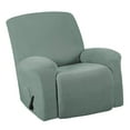 thumbnail image 2 of 1 Pce Housse Extensible pour Fauteuil Inclinable, Housse de Sofa, Meuble avec Bas Élastique Housse Extensible en Jacquard Spandex pour Fauteuil Inclinable Vert, 2 of 6