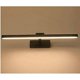 thumbnail image 1 of Lámpara de baño LED, lámpara de espejo para armario, lámpara de pared con ángulo ajustable (negro/blanco cálido), 1 of 5