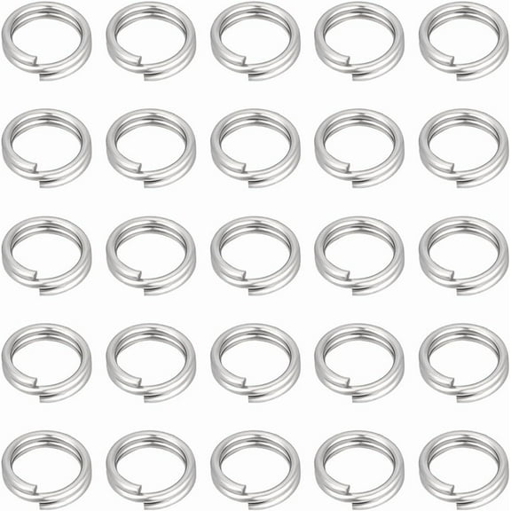 1 Box 400Pcs Double Loop Jump Rings 304 Stainless Steel Open Jump Rings Split Round Rings for DIY Bracelet Necklace Keychains Crafts Jewelry Making Supplies 5mm