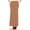 Mocha, variant on Women's Plus Size High Waist A-Line Maxi Skirt