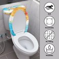 thumbnail image 4 of HELLHERO Starfish Elastic Fabric Toilet Lid Dust Cover Set, Adjustable, Stretch 17"x21" Elastic Edge, Machine Washable, Stylish Gifts, 4 of 8