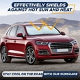 thumbnail image 4 of EcoNour Windshield Sunshade 64x32 Medium, Blocks 99% UV Heat, Foldable Car Sun Shade for SUVs & Trucks, 4 of 9