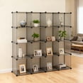 thumbnail image 2 of Cube Shelf 16 Cubes Storage Shelf - Gray Tiered Shelf Bookshelf Closet Organizer for Living Room, Bedroom, Office (Maximum Order), 2 of 9