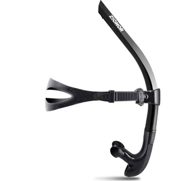 Snorkel de natación ZIONOR T1 para entrenamiento de regazo y buceo, color negro