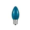 thumbnail image 5 of Novelty Lights 500 Case C7 Outdoor Christmas Replacement Bulbs, Teal, C7/E12 Candelabra Base, 5 Watt, 500 Bulbs, 5 of 6