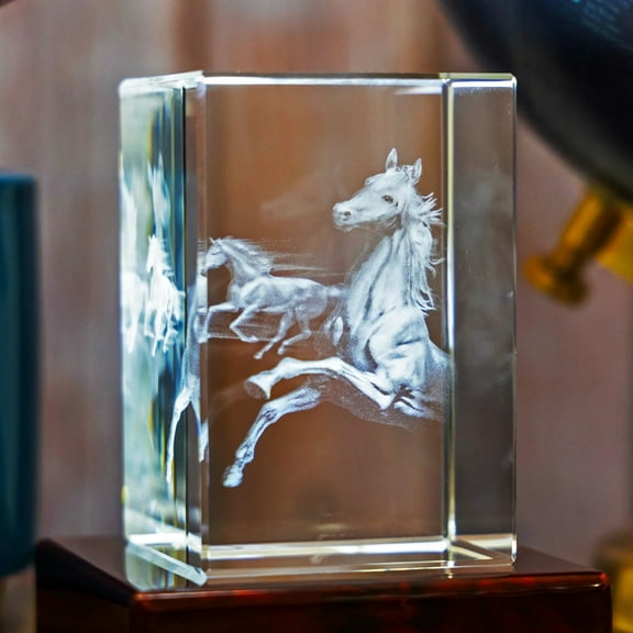 3D Crystal Horses