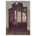 thumbnail image 2 of Edwin Foley 14x18 Gold Ornate Wood Frame and Double Matted Museum Art Print Titled - Carved Chippendale Library Bookcase (1910 - 1911), 2 of 4