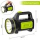 thumbnail image 4 of Linterna LED ultrabrillante, recargable por USB, 135&nbsp;000 lúmenes, batería de 6000 mAh, con luz lateral, linterna impermeable de alta potencia para emergencias, senderismo, acampada y caza., 4 of 5
