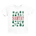 thumbnail image 6 of Santa Christmas Icons - Youth Short Sleeve Graphic T-Shirt and Toddler Short Sleeve Graphic T-Shirt, 6 of 16