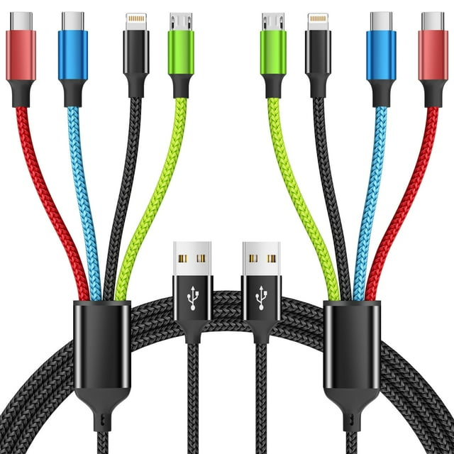 Cable de carga Firsting Travel Essentials Multi 4 en 1 de 5 pies