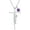 06-June, variant on Sister Cross Necklace with Birthstone 925 Sterling Silver Birth Stone Sister Initial Pendant Necklace Cross Birthstone Jewelry Gifts for Women
