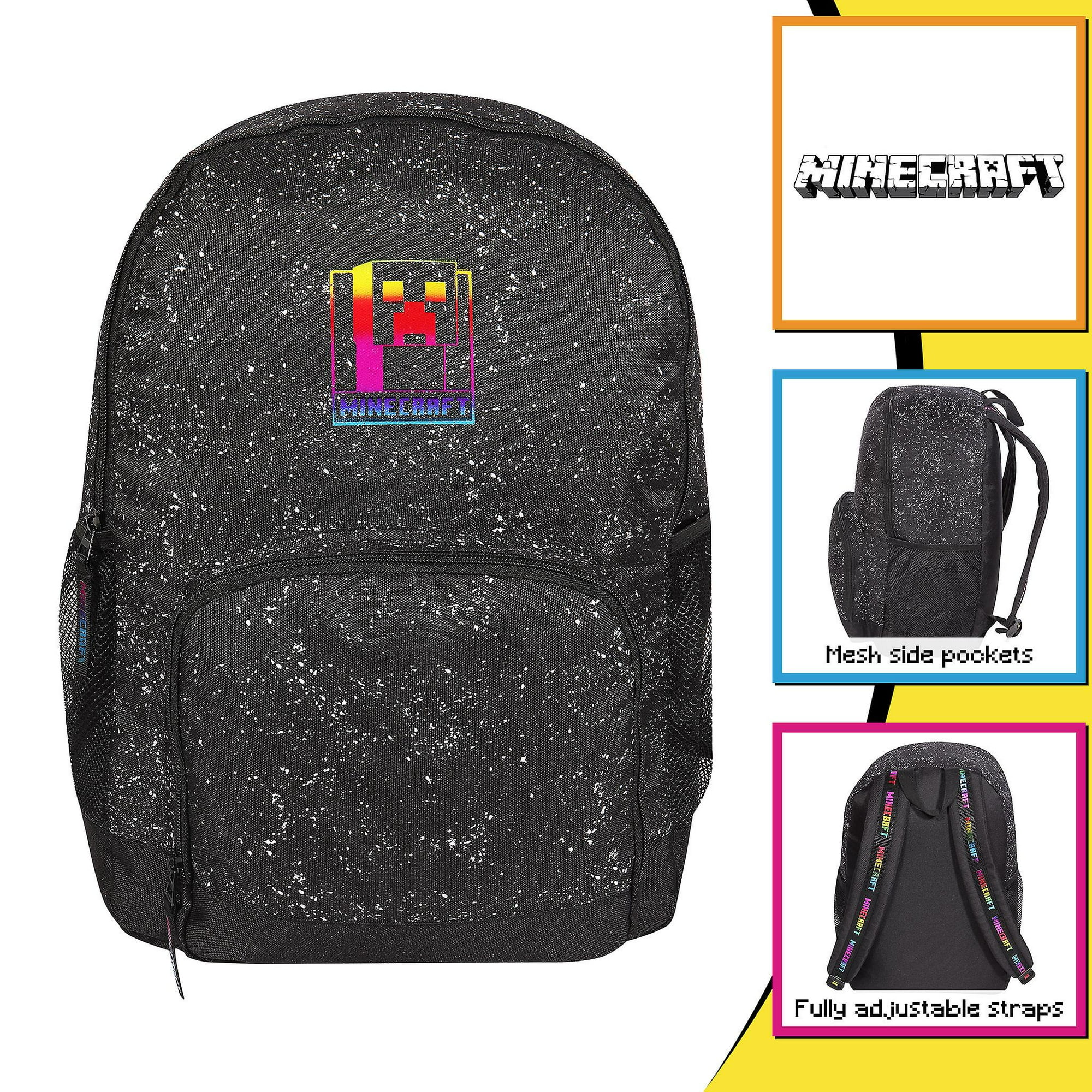Yizuba Official Minecraft Galaxy Neon Logo Boys Girls Backpack Other