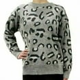 thumbnail image 2 of NEW!!! Kendall Kylie Sweater Pullover Animal Print (Grey & Small), 2 of 3