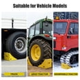 thumbnail image 3 of Yescom Cales de Roue Robustes 2 Pack pour Roues de Moins de 50 Pouces Pneus pour Véhicule Récréatif Camion Voiture Bateau Jaune, 3 of 9