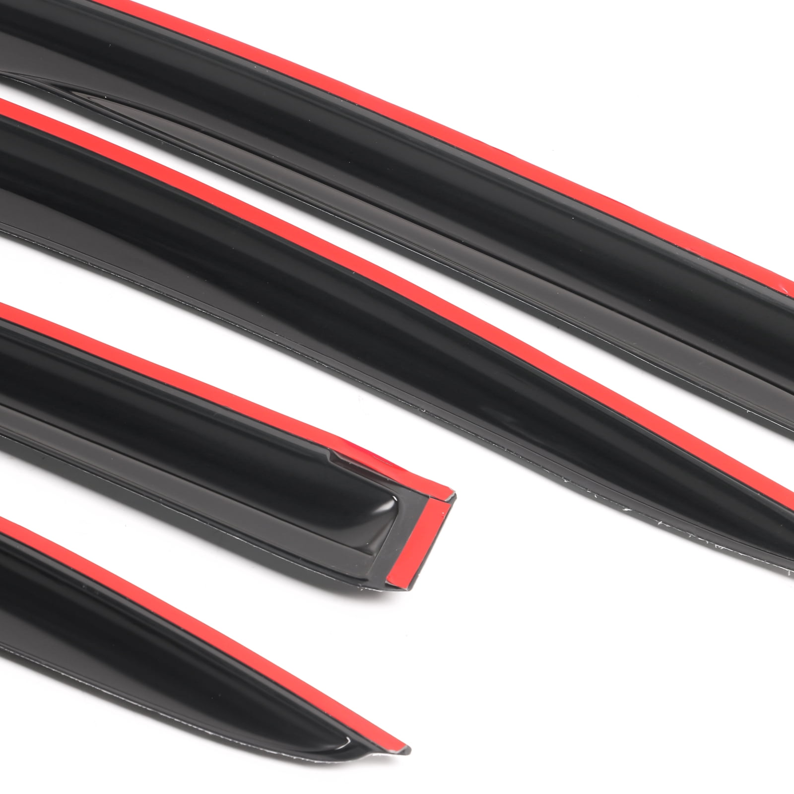 IKON MOTORSPORTS Tape on Outside Mount Window Visor Compatible With 2012-2015 Honda Civic Sedan