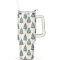thumbnail image 2 of Christmas 40 OZ Tumbler with Handle Insulated Leakproof Tumbler Cup Minimalist Christmas Tree Tumbler for Spring Summer Tumbler for School Camping, 2 of 6