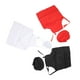 thumbnail image 4 of Conjunto de 3 delantales y gorro de chef para niños, color rojo, negro y blanco, bonitos y cómodos, de poliéster elástico, para cocinar, 4 of 15