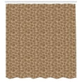 thumbnail image 3 of Ambesonne Acorn Shower Curtain, Botanical Oak Tree Leaf Art, 69"Wx70"L, Umber and Cocoa, 3 of 3