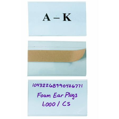 UPC: 0841436067676 | Open-Edge Plastic Label Holder 3  x 5  Clear 50/Case LH105