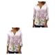 thumbnail image 2 of Qarigey Tops de manga 3/4 Camiseta oscilante Túnica de verano Transpirable Larga duración Señoras Type4 NO4, 2 of 6