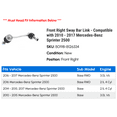 thumbnail image 2 of Front Right Sway Bar Link - Compatible with 2010 - 2017 Mercedes-Benz Sprinter 2500 2011 2012 2013 2014 2015 2016, 2 of 2
