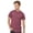 Heather Burgundy, variant on ® Unisex Crewneck T-Shirts 65/35 Polyester/Ring-spun Cotton Plain Short Sleeve Tee Shirts (Heather Purple, 3XL)