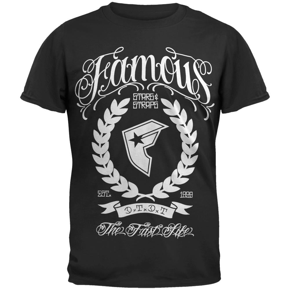 & Straps - Fast Black T-Shirt Walmart.com