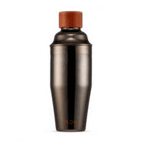 FLOH Cocktail Martini Shaker Stainless Steel in Black, 25 Oz.